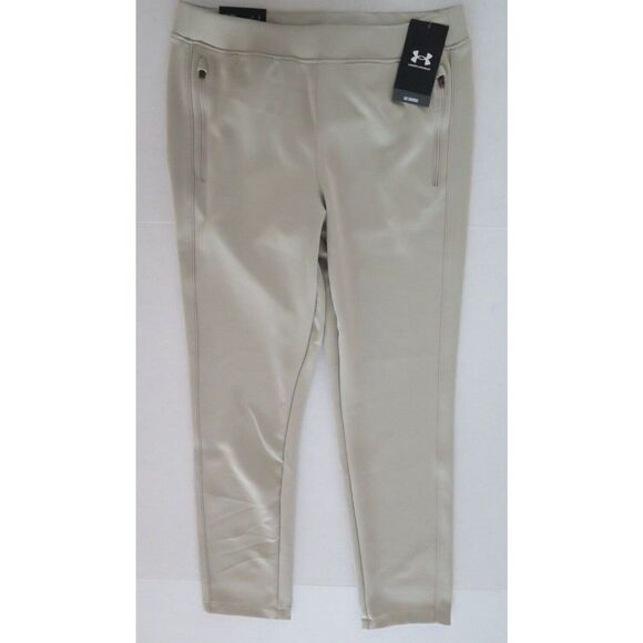 Under Armour 1366361 Women Sz M Khaki UA Links Pull On High Rise Ankle Pants $85 - Picture 1 of 8